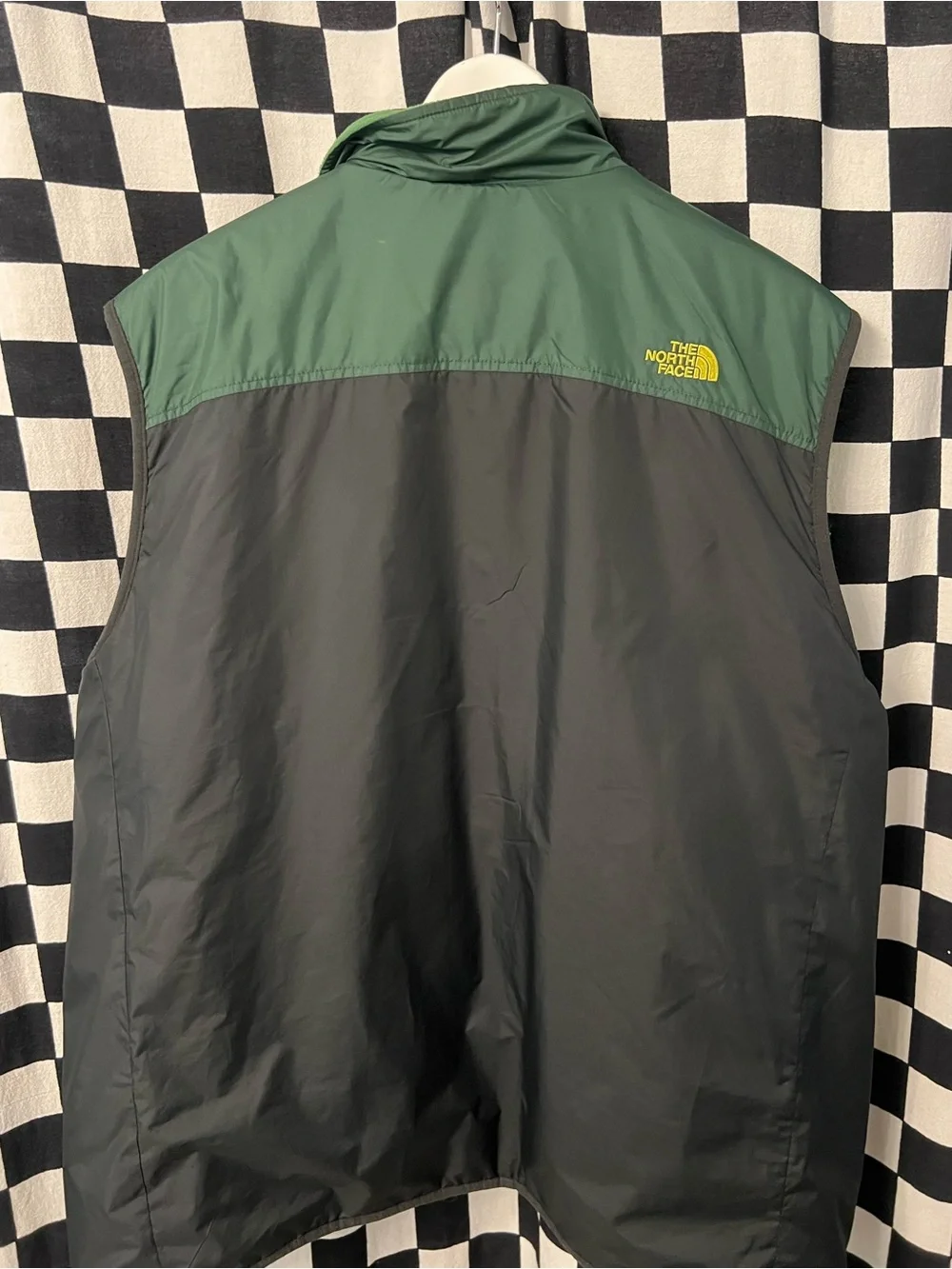 The North Face Green, Black & Yellow Men’s Insulated Vest